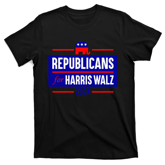 Republicans For Harris Walz Kamala Harris For President 2024 T-Shirt