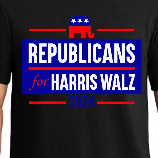 Republicans For Harris Walz Kamala Harris For President 2024 Pajama Set