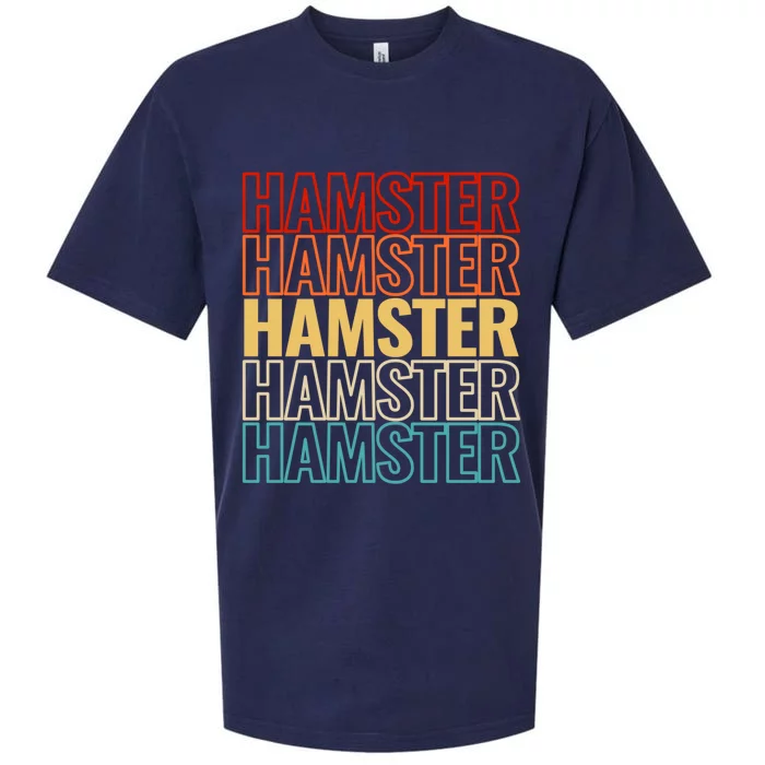 Retro Funny Hamsters And Cute Hamster Pet Gift Sueded Cloud Jersey T-Shirt