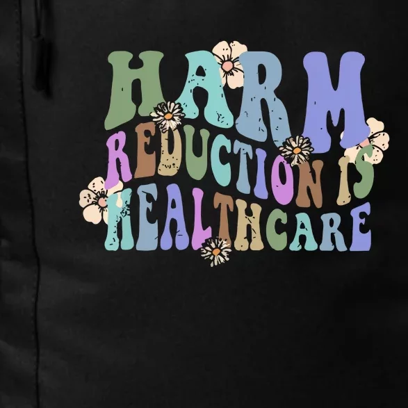 Retro Flower Harm Reduction Healthcare Overdose Awareness Daily Commute Backpack