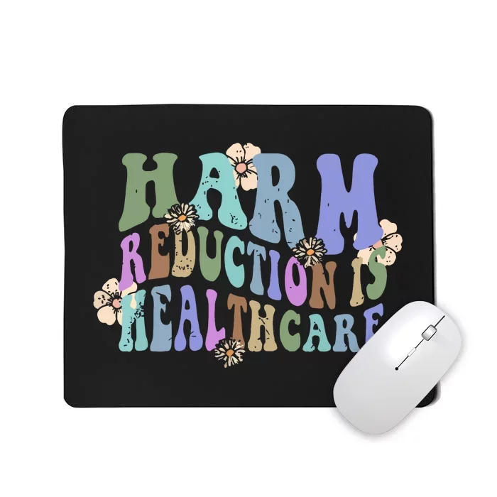 Retro Flower Harm Reduction Healthcare Overdose Awareness Mousepad