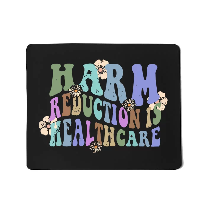 Retro Flower Harm Reduction Healthcare Overdose Awareness Mousepad