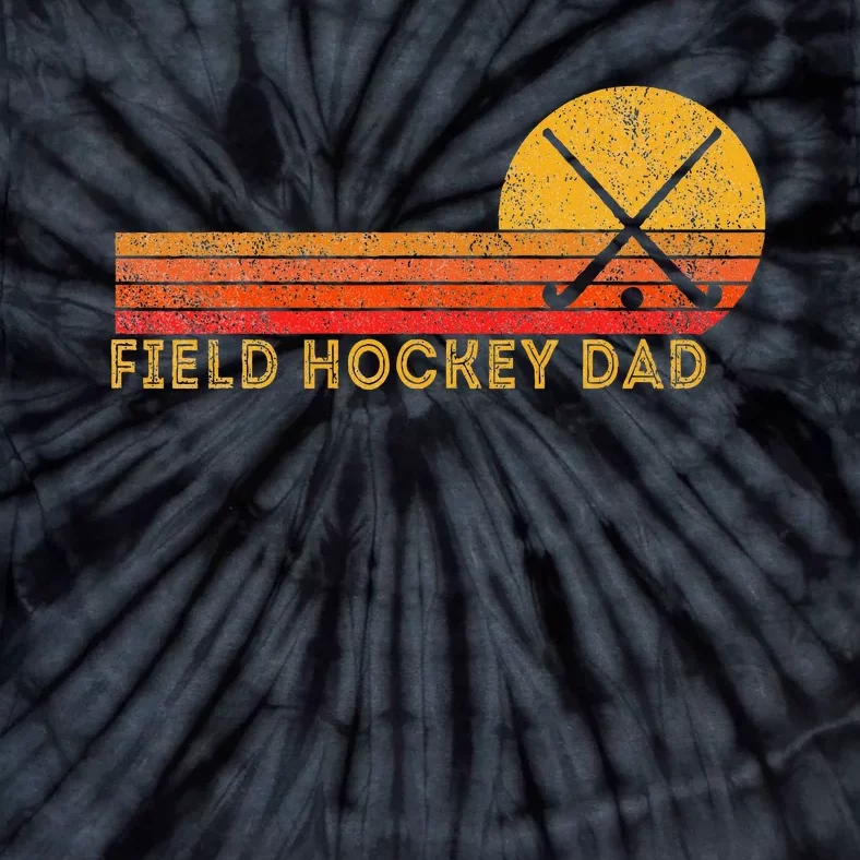 Retro Field Hockey Dad Ball Dad Field Hockey Game Tie-Dye T-Shirt