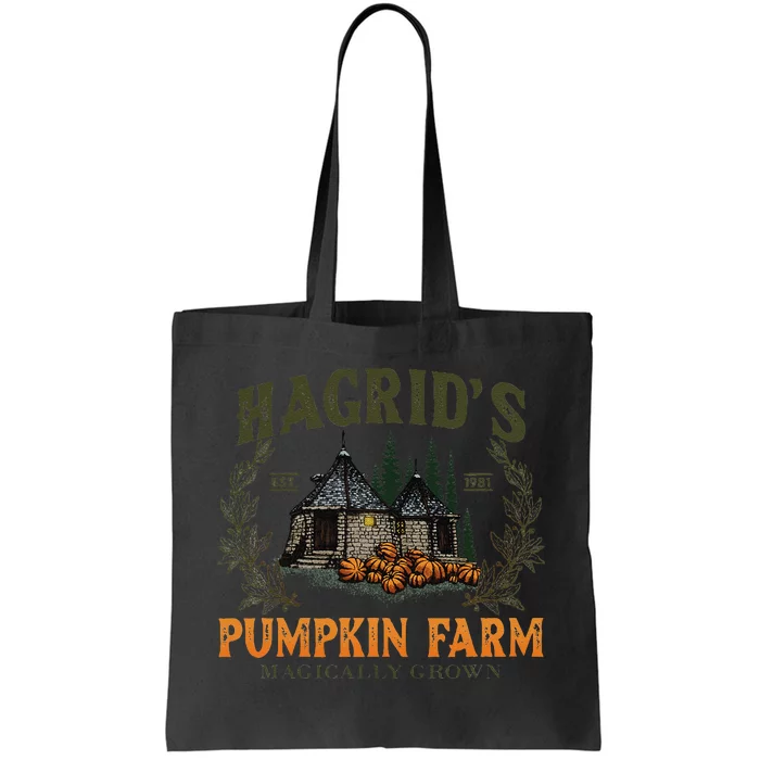 Retro Fall HagridS Pumpkin Farm Patch Autumn Pumpkin Garden Gift Tote Bag