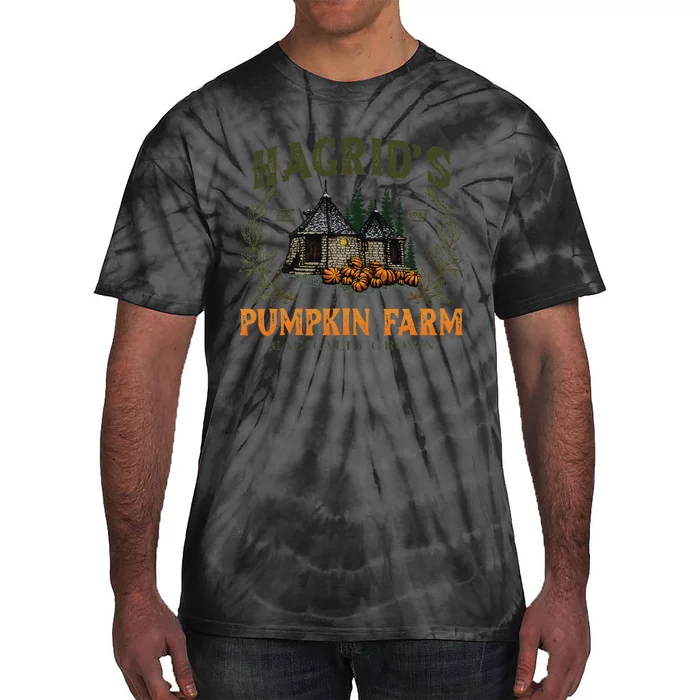 Retro Fall HagridS Pumpkin Farm Patch Autumn Pumpkin Garden Gift Tie-Dye T-Shirt