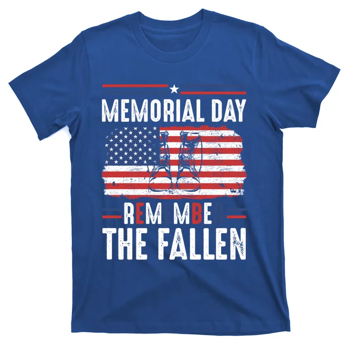 Remember Fallen Heroes Poppy Memorial Day Veteran Soldier Gift T-Shirt