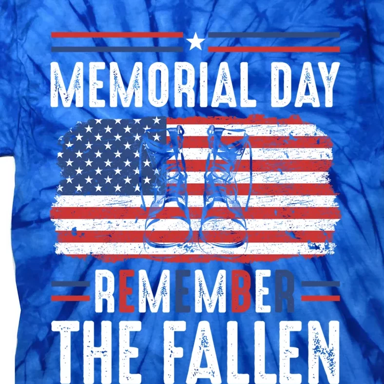 Remember Fallen Heroes Poppy Memorial Day Veteran Soldier Gift Tie-Dye T-Shirt