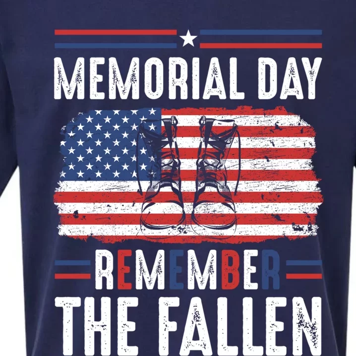 Remember Fallen Heroes Poppy Memorial Day Veteran Soldier Gift Sueded Cloud Jersey T-Shirt