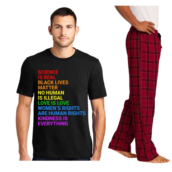 Rainbow Flag Human Rights Wo & Gay Rights LGBTQ+ Pride Pajama Set