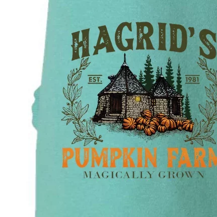 Retro Fall HagridS Pumpkin Farm Patch Autumn Pumpkin Garden Doggie 3-End Fleece Hoodie