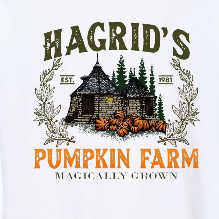 Retro Fall HagridS Pumpkin Farm Patch Autumn Pumpkin Garden Garment-Dyed Sweatshirt