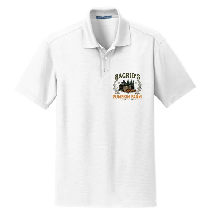 Retro Fall HagridS Pumpkin Farm Patch Autumn Pumpkin Garden Dry Zone Grid Performance Polo