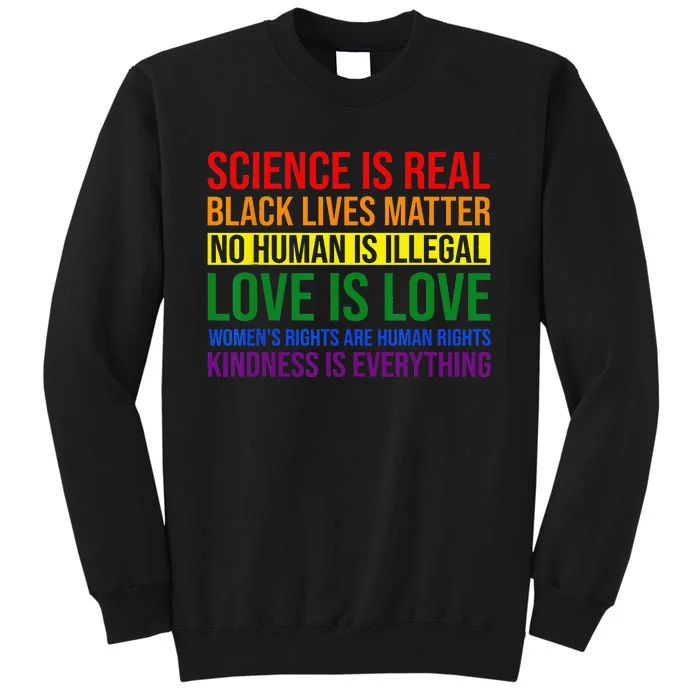 Rainbow Flag Human Rights Wo & Gay Rights LGBTQ+ Pride Sweatshirt