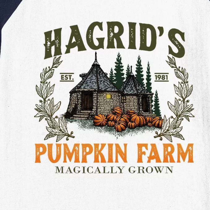 Retro Fall HagridS Pumpkin Farm Patch Autumn Pumpkin Garden Baseball Sleeve Shirt