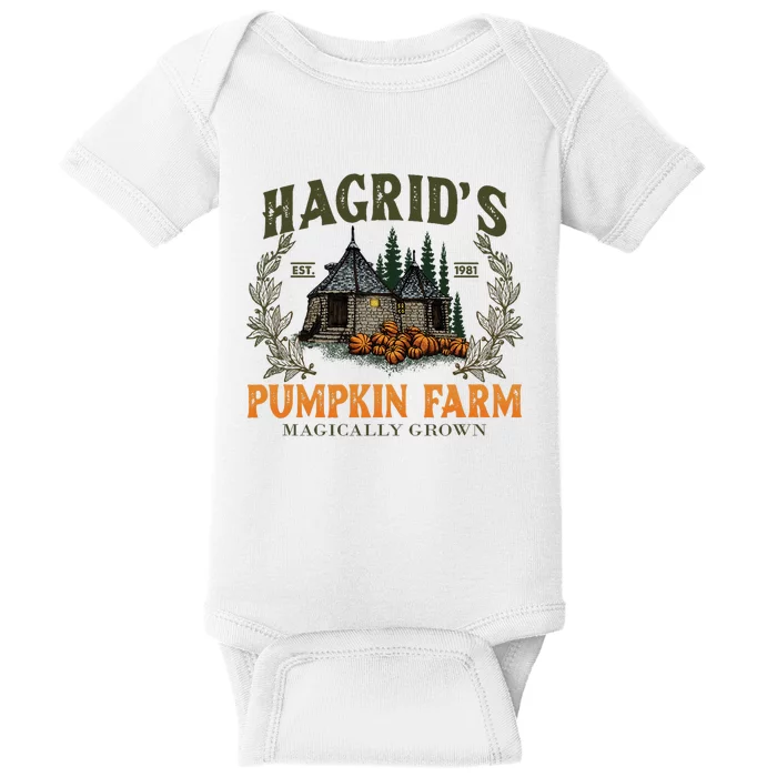 Retro Fall HagridS Pumpkin Farm Patch Autumn Pumpkin Garden Baby Bodysuit