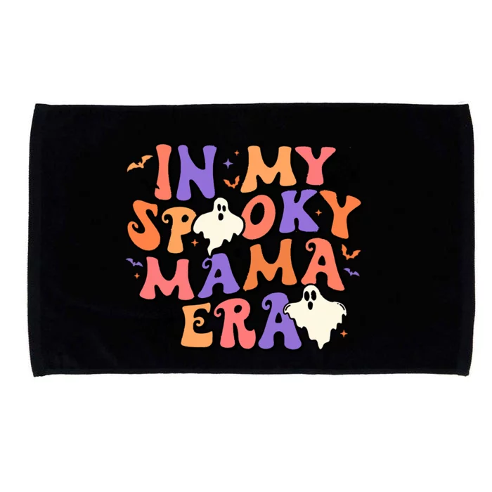 Retro Funny Halloween Spooky Cute Mom In My Spooky Mama Era Great Gift Microfiber Hand Towel