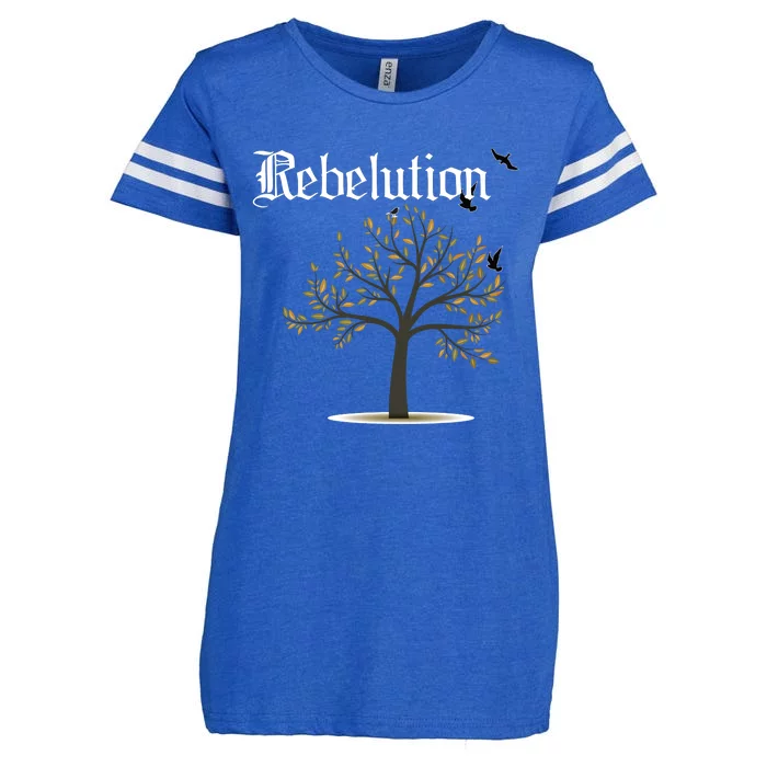 Rebelution Falling Into Place Enza Ladies Jersey Football T-Shirt