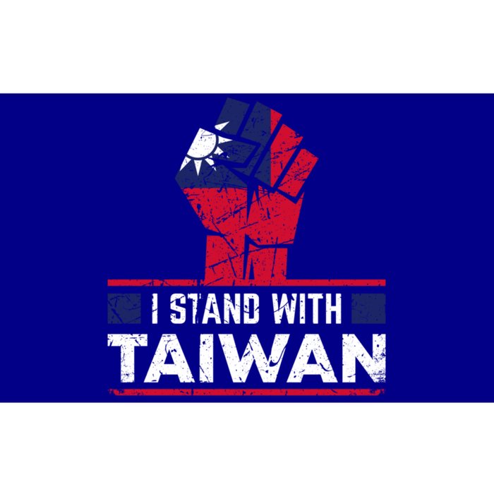 Raised Fist I Stand With Taiwan Vintage Cool Gift Bumper Sticker