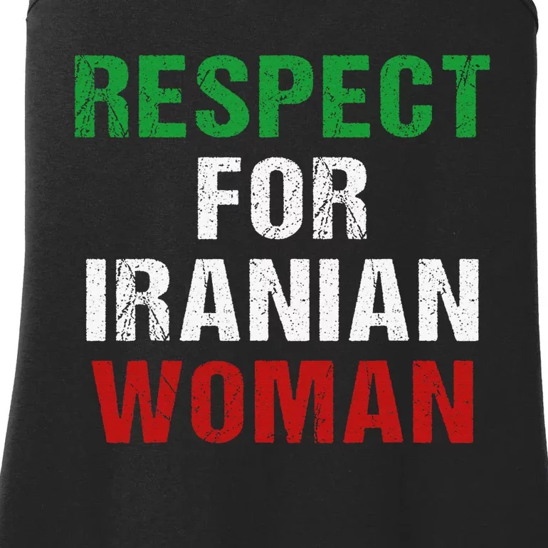 respect for Iranian woman 's rights activist Iran Flag Ladies Essential Tank