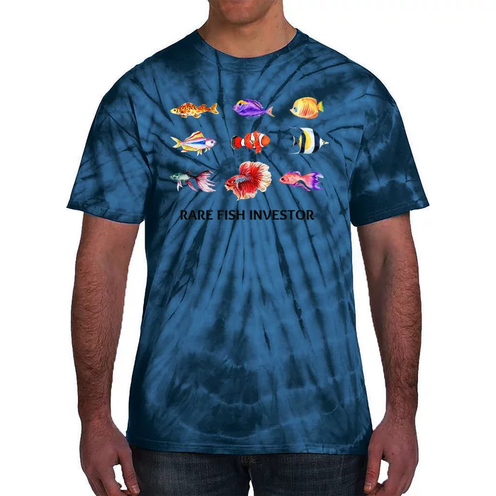 Rare Fish Investor Funny Fishing Season Tie-Dye T-Shirt