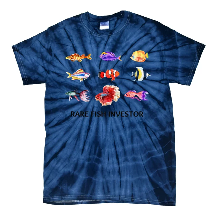 Rare Fish Investor Funny Fishing Season Tie-Dye T-Shirt