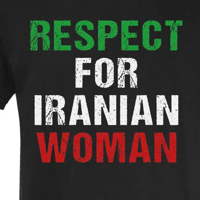 respect for Iranian woman 's rights activist Iran Flag Garment-Dyed Heavyweight T-Shirt