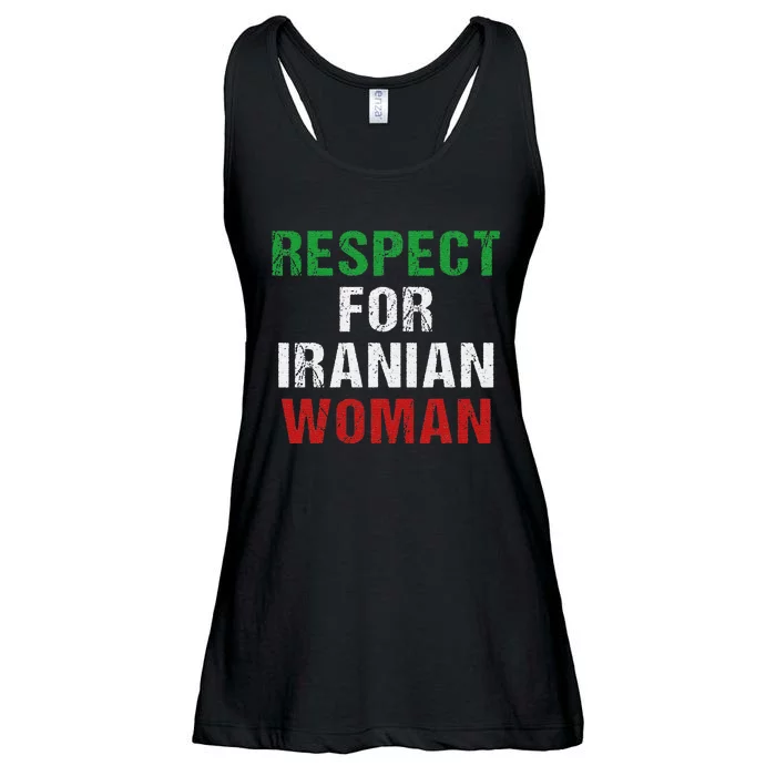 respect for Iranian woman 's rights activist Iran Flag Ladies Essential Flowy Tank