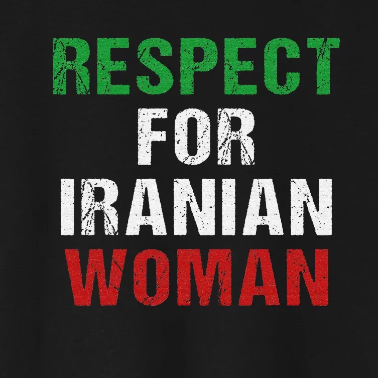 respect for Iranian woman 's rights activist Iran Flag Women's Crop Top Tee