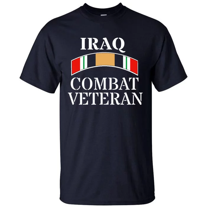 Red Friday Iraqi War Service Ribbon Iraq War Veteran Tall T-Shirt