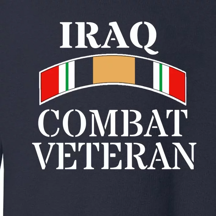 Red Friday Iraqi War Service Ribbon Iraq War Veteran Toddler Sweatshirt