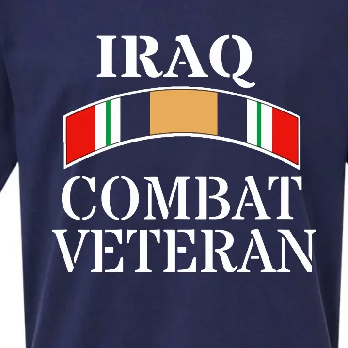 Red Friday Iraqi War Service Ribbon Iraq War Veteran Sueded Cloud Jersey T-Shirt