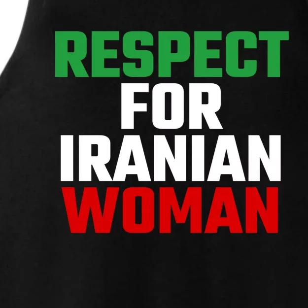 Respect For Iranian Great Gift Ladies Tri-Blend Wicking Tank