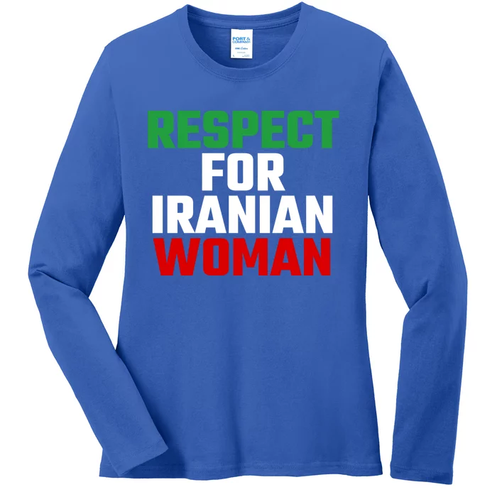 Respect For Iranian Great Gift Ladies Long Sleeve Shirt