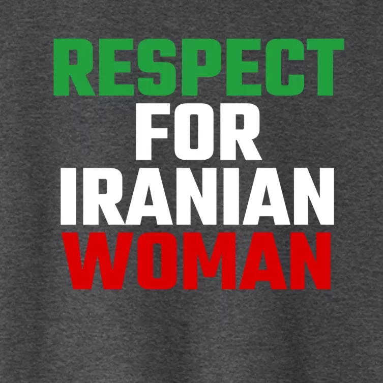 Respect For Iranian Great Gift Women's Crop Top Tee