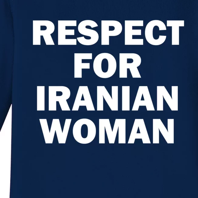 Respect For Iranian Gift Baby Long Sleeve Bodysuit