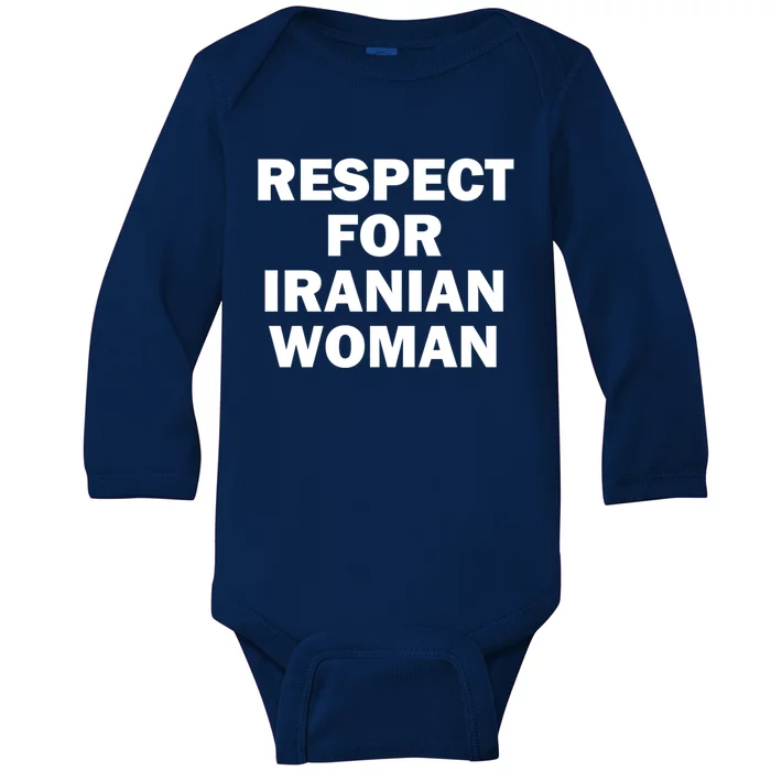 Respect For Iranian Gift Baby Long Sleeve Bodysuit