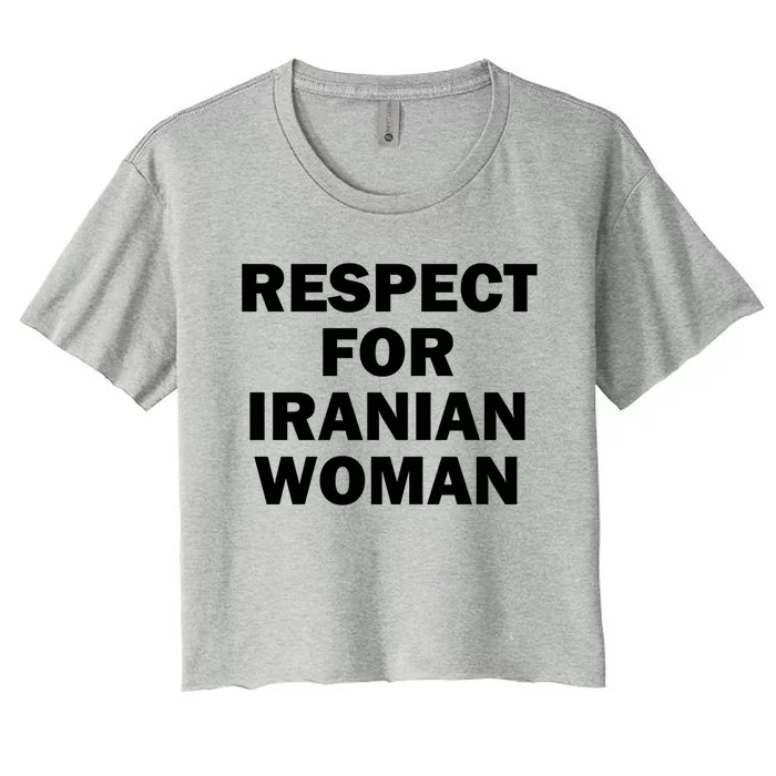 Respect For Iranian Gift Women's Crop Top Tee