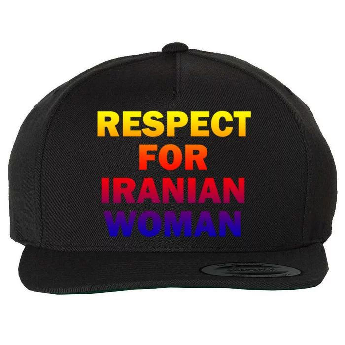 Respect For Iranian Cool Gift Wool Snapback Cap