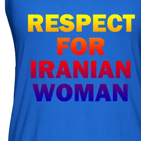 Respect For Iranian Cool Gift Ladies Essential Flowy Tank