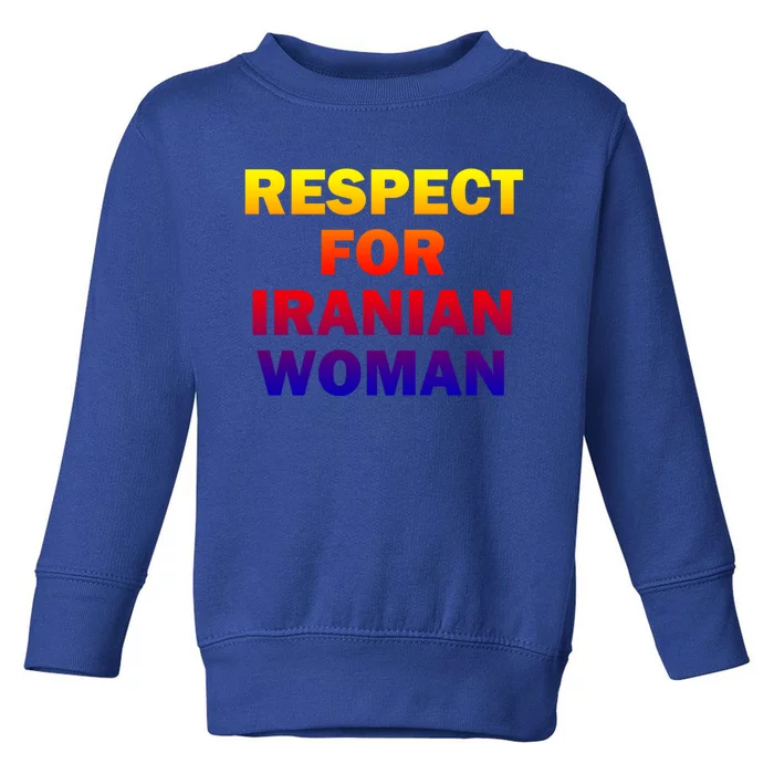 Respect For Iranian Cool Gift Toddler Sweatshirt