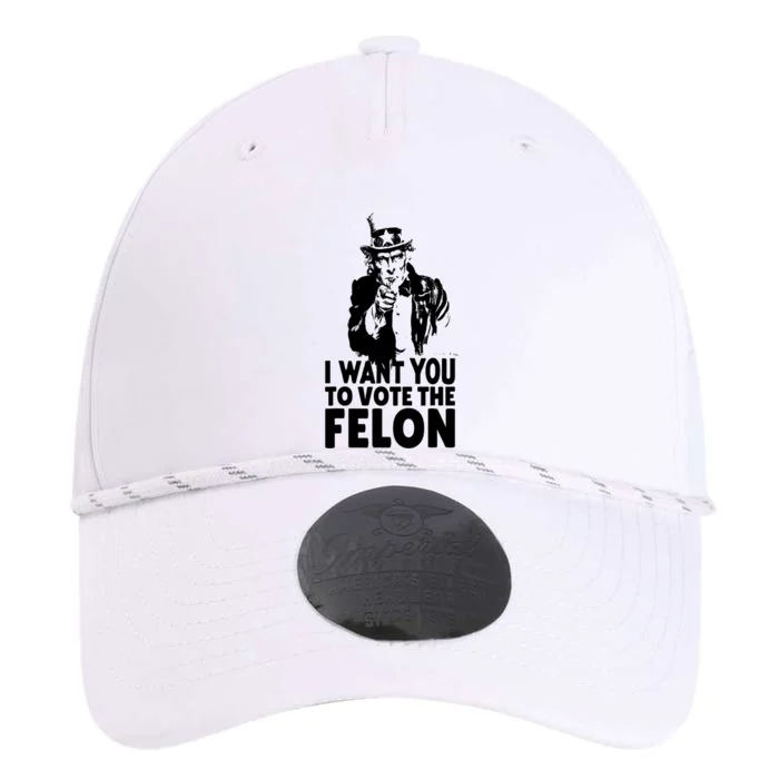 Retro Funny I Want You To Vote The Felon Trump Usa Maga 2024 Gift Performance The Dyno Cap