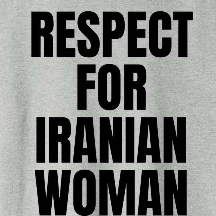 Respect For Iranian Meaningful Gift Women's Crop Top Tee