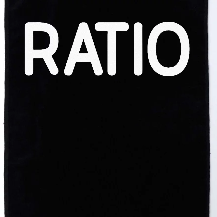 Ratio Funny Jokes Sarcastic Platinum Collection Golf Towel