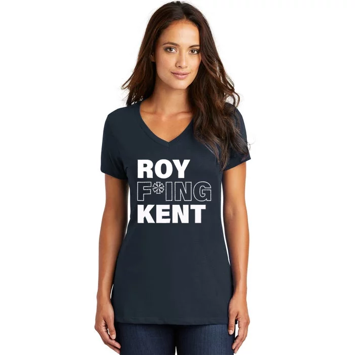 Roy Freaking Kent Design Women's V-Neck T-Shirt