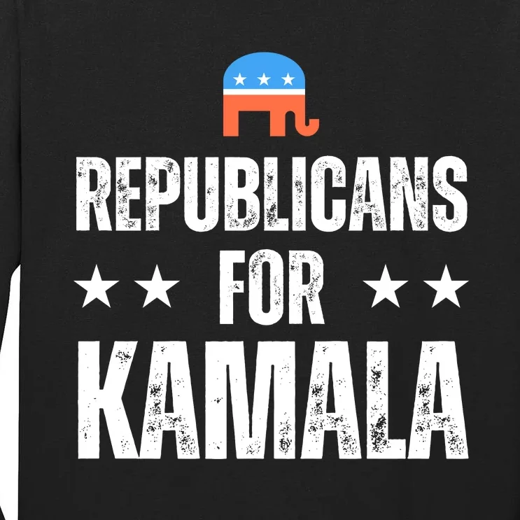 Republicans For Kamala Harris Tall Long Sleeve T-Shirt