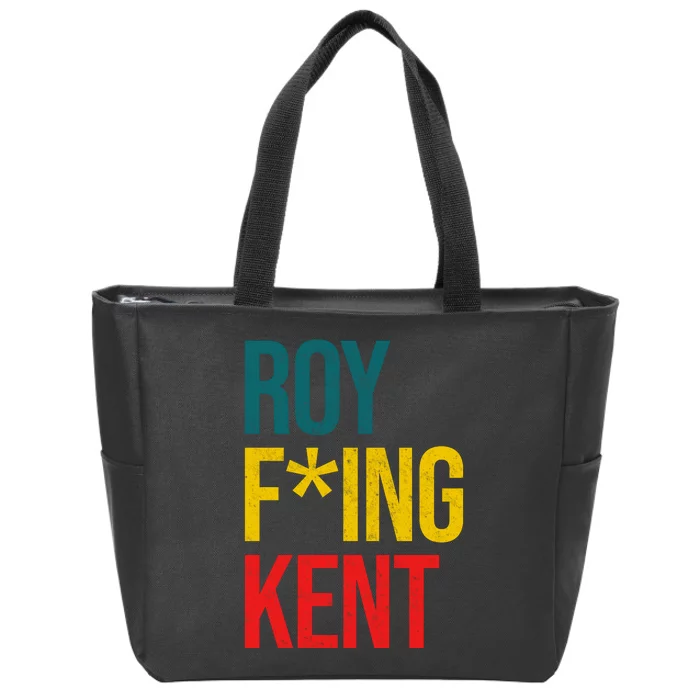 Roy F*ing Kent Colorful Logo Meme Zip Tote Bag