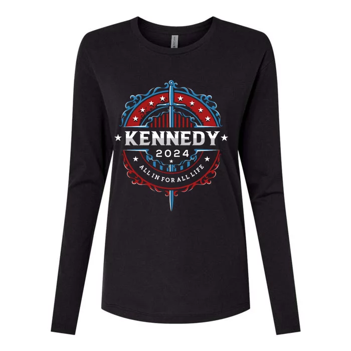 Robert F. Kennedy 2024 All In For All Life Womens Cotton Relaxed Long Sleeve T-Shirt