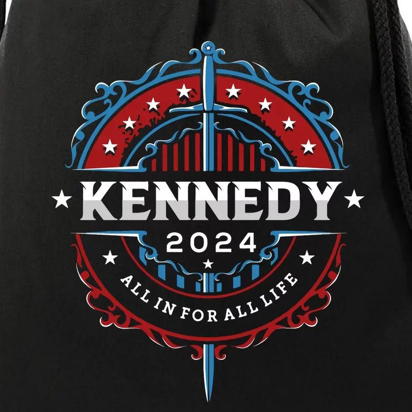 Robert F. Kennedy 2024 All In For All Life Drawstring Bag