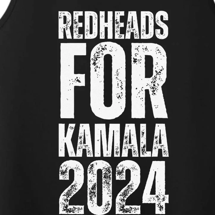 Redheads For Kamala 2024 Harris Walz Redheads For Kamala Performance Tank