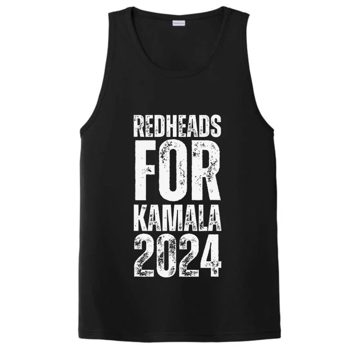 Redheads For Kamala 2024 Harris Walz Redheads For Kamala Performance Tank